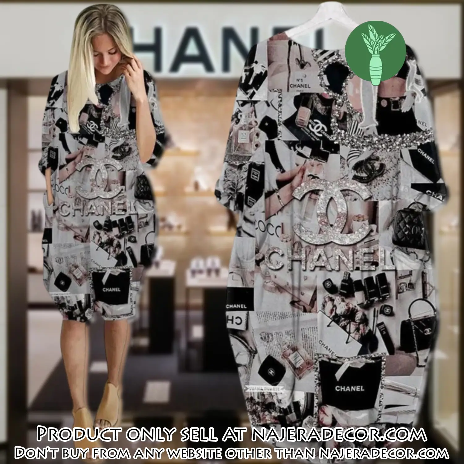 Chanel leopard batwing pocket dress luxury brand for women pd073 njr3027940